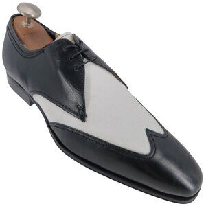 New Old Stock Florsheim Imperial Black White Wingtip Spectators 10D Dress Shoes
